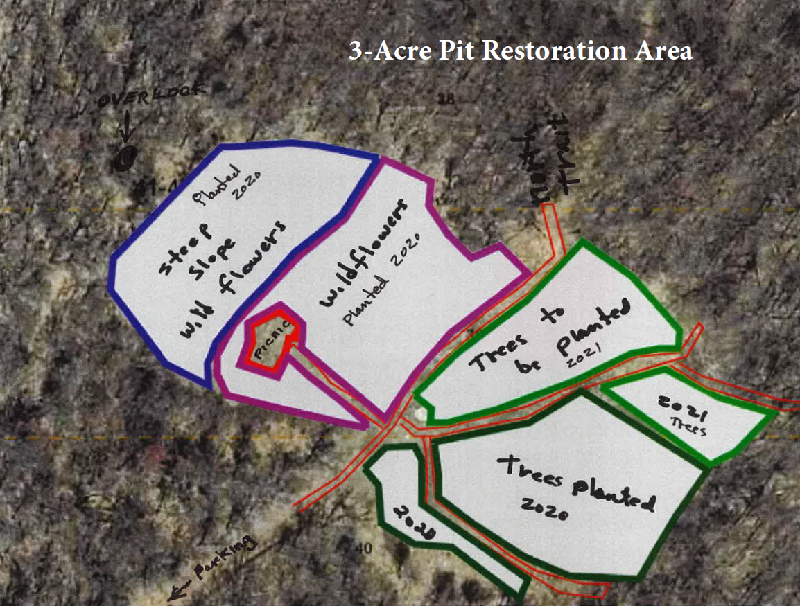 Pit Restoration Area w-trails